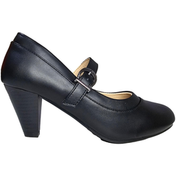 Zapato De Mujer Con Hebilla Y Tacón 7602 Elegante De Cueca...