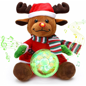 Alce navideño luminoso cantor 25 cm