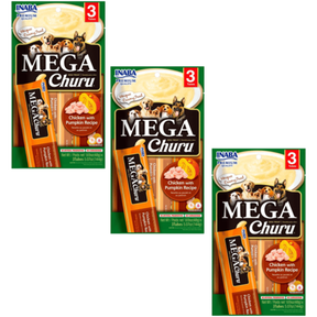 Mega Churu Perro - Pollo Zapallo - Pack De 3 - Snack Premio