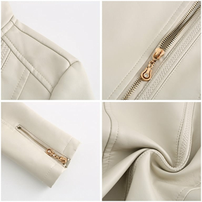 Chaqueta de PU  PU  para mujer - Beige