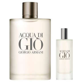 Set Perfume Acqua Di Gio Edt Hombre 200Ml + 15Ml Giorgio Arman...