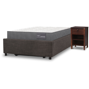 Cama Space Box Anatomic 1.5 + Velador Torino Chocolate...