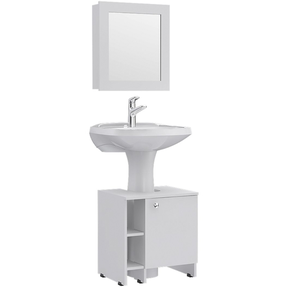 Combos Baño Big Bath Botiquín Espejo + Optimizador Lavamanos 4...