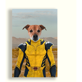 Cuadro De Tu Mascota Pet Print Wolverine Canvas - 40X60 Cm...