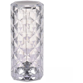 Lámpara de Mesa Recargable/ Touch "Cilindro Diamante LED" Dimeable